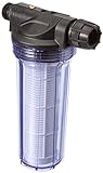 Gardena Pumpen-Vorfilter für Wasserdurchfluss bis 6000 l/h: Effektiver Filter für Gartenpumpen und Hauswasserautomaten, mit Filtereinsatz (1730-20)