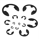 10/100 stücke M1.2 M1.5 M2 M3 M3.5 M4 M5 M6 M7 M8 M9 M10 M12 M15 Schwarzer Stahl E-Clip Sicherungsring Sicherungsring Unterlegscheibe für Wellenbefestigung-M5 50 Stück