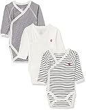 Petit Bateau Unisex Baby 5421900 Kleinkind-Unterwäscheset, Blanc/Bleu, 1M