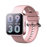 l b s Smartwatch, 1,7 Zoll Full-Touch-Fitness-Tracker, mit weiblichen Gesundheits-Tracking-Funktion, Herzfrequenzmesser, Nachrichtenbenachrichtigung, IP68 wasserdichte Sportuhr(B)(A)