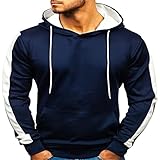 ZDDHOODY Herren Sweatshirt Kapuzenpullover Pullover Hoodie Sweatjacke Casual Streetwear Basic Style Herbst Winter Sport Oberteil Fitness Läuft Kapuzenpulli Gym Langarm Pullover Hoodies Langarm Top