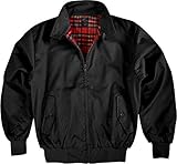 Original GearUp® Harrington Jacke English Style in 12 verschiedenen Designs wählbar Farbe Schwarz Größe L