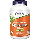 Now Foods | Spirulina | 500 mg | 500 vegane Tabletten | g