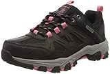 Skechers Damen Selmen-West Highland Sneaker, Schwarz (Black Leather/Textile/Coral Trim Bkcc), 39 EU