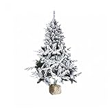 Weihnachten Wohnkultur, Mini Weihnachtsbaum Pinecone Desktop Dekor Weihnachtsbaum mit Schnee Flockiert Künstliche Kiefer Urlaub Ornament Perfekt (40 cm)