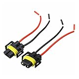 GENGEN Neue 2 stücke H8 H9 H11. Kabelbaum Steckdose Auto Wire Stecker Kabelsteckeradapter for Nebelscheinwerferlampe Lampe Birne L