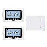Intelligenter Thermostat PNI CT400 drahtlos, mit WiFi, 2-Zonen-Steuerung über das Internet, für Wärmekraftwerke, Pumpen, Magnetventile, APP TuyaSmart,histerezis 0,2 ° C