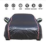 Autoabdeckung vollgarage auto SUV Autoschutzregen Uv. Sonnenschutz mit Reißverschlussspiegeltasche Wasserdicht winddicht staubdicht kratzfestes Hochleistungs-Upgrade 210d Oxford-Stoff autohülle autop