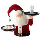 Weihnachten Schneemann Leckereien Halter, Snowy Day Santa Holding Tray Weihnachtsdekoration, Kreative Snack Box Container, Weihnachten Dish Halter, Santa Butler Mit Tablett,Schneemann+Leckereien (B)
