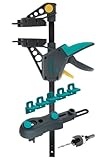 Wolfcraft Terrassenbau-Set 6988000 / 11-teiliges Werkzeug Komplett-Set für eine schnelle und präzise Terrassenmontage / Ideal für Heim- & Handwerk