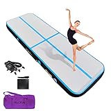 HIJOFUN Aufblasbare Gymnastik Tumbling Matten 3M 10CM Höhe Trainings Matte Länge Bodenmatte Inflatable Yoga Matte Taekwondo Air Floor Track