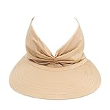 Bandana Cap Damen Frühjahr Sommer Visor Mütze Sommerhut Outdoor Sonnenblende Sonnenschild Tennis Golf Strand Anti-UV Hut Sommercap Sports Freizeit Training Joggen Hüte Damen Mädchen (A, S)