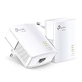 TP-Link Powerline Adapter Set TL-PA7017 KIT(1000Mbit/s Homeplug AV2, 2 Gigabit Ports, Plug&Play, kompatibel mit allen Powerline Adaptern, ideal für Streaming, energiesparend)weiß