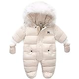 Baby Schneeanzug Fleece Strampler Winter Overalls Säugling Schlafanzug Kleinkind Verdickte Spielanzug