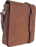 UNICORN Echt Leder Cognac Tan ipad , Ebook oder Tablets Messenger Tasche bag #3E