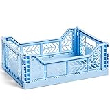 HAY Colour Crate M, Transportbox, hellblau Hohe: 14,5 cm, Tiefe: 30 cm, Lange: 40