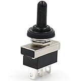 Heschen Kippschalter KN3D-103 Ein/Aus/Ein (On/Off/On) Schalter 25A 12V 3-polig rastend mit w