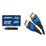 Edision PICCOLLO S2+T2/C Combo Receiver H.265/HEVC CI Full HD USB schwarz & KabelDirekt – 2 m – 4K HDMI-Kabel (4K@120Hz und 4K@60Hz für EIN spektakuläres Ultra-HD-Erlebnis, Schwarz)