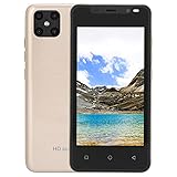 XINL Smartphone, Unisex Leistungsstarker Prozessor 4,66 Zoll Display Smartphone Universal 128 GB Erweiterbarer Speicher Vorne Hinten Dual-Kameras für 4.4.2(Gold)