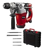 Einhell 4258440 Bohrhammer RT-RH 32 (1250 W, 3,5 J, Bohrleistung Ø 32 mm, SDS-Plus-Aufnahme, Metall-Tiefenanschlag, 3 Bohrer, 2 Meißel, Koffer)