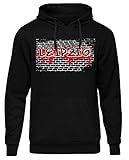 Uglyshirt87 Graffiti Leipzig Herren Kapuzenpullover | Stadt - Leipzig Skyline - Fussball - City - Leipzig Pullover - Ultras - Hoodie | Schwarz (S)