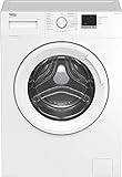Beko WML61023NR1 vollelektronische Waschmaschine/ 3-6-9 h Startzeitvorwahl/Schleuderwahl/ 1000 U/min, weiß