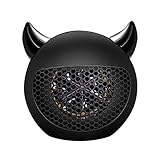FENXIXI Heizung Home Mini- Heizungen Schlafsaal Desktop- Heizung Fußwärmer Geschenk Tragbare Mini- Heizung Lüfter Winter warm schnell Hitze (Color : Black)