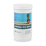 FHS24 MultiTabs 200g Chlor 5 in 1 Multifunktionstabletten 1 kg Poolreinigung Multitab