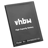 vhbw Akku kompatibel mit Wiko Harry, Lenny 4, Lenny 4 Plus Handy Smartphone Telefon (2500mAh, 3,8V, Li-Ion)