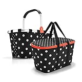 Reisenthel carrybag Mixed dots und coolerbag Mixed dots im Set - schwarz gepunk