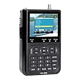 ZHITING-WS6906 Satellite Finder, 3,5-Zoll-LCD-Anzeigedaten Digitales Signal Finder-Messgerät mit Schutzbeutel/Autoladegerät, 950 MHz-2150 MH