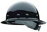 Fibre-Metal by Honeywell E1RW11A000 Super Eight Full Brim Ratchet Hard Hat, Black