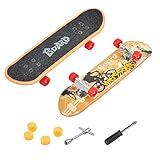 CS COSDDI 1 Stück Finger Skateboard Mini Griffbrett Mini Fingerboards Skatepark Spielzeug für Kinder als Geburtstag Geschenk (Zufällige Farbe)