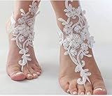 ZHTY Spitze Handschuhe, sexy Dress up, Fishnet Handschuhe, elegant, Sonnenschutz, Spitze zoe binden anklets Hochzeit barfuß Sandalen Anklet Kette billig Made Bridal Brautjungfer schmuck fuß Song