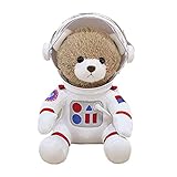 BSTCAR Teddybär 30CM Astronaut Teddy Kuscheltier Kawaii Kuscheltier Plüsch-Bär Plushie Plüschtiere , Geschenke für Kinder Jungen M