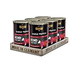 Belcando Single Protein Dose [6x400g Rind] | Sortenreines Nassfutter für Hunde | Monoprotein F