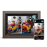 WiFi Digitaler Bilderrahmen, 10,1 Zoll Touchscreen HD Display, Geschenk für Eltern/Ehepaare/Freunde/Familie, Unterstützt USB-und SD-Karte, Foto/Musik/Video/Kalender/Wecker, 16GB Sp