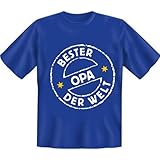 Stylisches und lustiges T-Shirt: Bester Opa der Welt in verschiedenen Größen von S bis 4XL