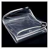 LBYDXD Transparente Plane Mit Ösen, Allzweckplane Abdeckplane Wasserfeste Bootsplane, Abdeckung Schutzplane Poolplane Gewebeplane Für Gartenmöbel Grill Auto Pool Trampolin Holzplane Baup