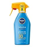 NIVEA SUN Sonnenspray, Lichtschutzfaktor 30, Trigger-Sprühflasche, Schutz und Bräune, 300