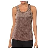 Sport Tank Tops Oberteile Damen Yoga Tanktops Ärmelloses Sportshirt Kleidung Fitness Running Shirt Sport Weste Atmungsaktive Vest Damen Racerback Lauftop Sportshirt D