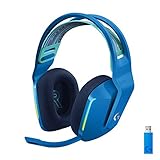 Logitech G733 LIGHTSPEED kabelloses Gaming-Headset mit Kopfbügel, LIGHTSYNC RGB, Blue VO!CE Mikrofontechnologie, PRO G Lautsprechern, Ultraleicht, 29-Stunden Akkulaufzeit, 20m Reichweite - B