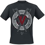 Vikings Odin Männer T-Shirt schwarz L 100% Baumwolle Fan-Merch, TV-Serien, Wiking