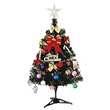 60 Cm Tischplatte Weihnachtsbaum, Mini Künstlicher Grüner Weihnachtsbaum, Innendekoration Kiefer Mit LED Lichterketten & Ornamenten, DIY Basteln Zum Dekorieren Von Weihnachten, Partys, Häusern, Bü