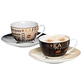 Ritzenhoff & Breker Havanna Cappuccino, 2er Set, hochwertiges Porzellan, spülmaschinengeeignet, 548143