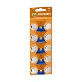 MovilCom® - Knopfzelle AG7 Uhrenbatterie 1,5 V, entspricht SR927W, V399, 399, SR927, D399, S926E, W, LR927, SR57