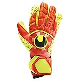 uhlsport Herren Dynamic Impulse Supergrip Handschuhe, Dynamic orange/Fluo gelb/, 9, 101114001