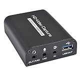 4K HD Video Capture Card, Game Capture Card Audio Capture Adapter HDMI auf USB 3.0 Aufnahmegerät für Streaming, Live-Übertragungen, Videokonferenzen, Lehren, Sp