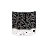 SJL1124 Drahtloser Bluetooth-Lautsprecher-Bunte helle kleine Riss-Sound-Lautsprecher-Handy-Mini-Subwoofer-Unterstützung TF. Karte U-Diskette. Für Zuhause, Party (Color : G)