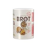 Minutenbrot Lower Carb Brotbackmischung | 3·2·1 Brot ist fertig | 480g für 6 Brote á ca. 140g: Kohlehydratarm, Proteinreich, Laktosefrei und Vegan für optimale F